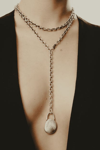 Chain Drop Choker Necklace